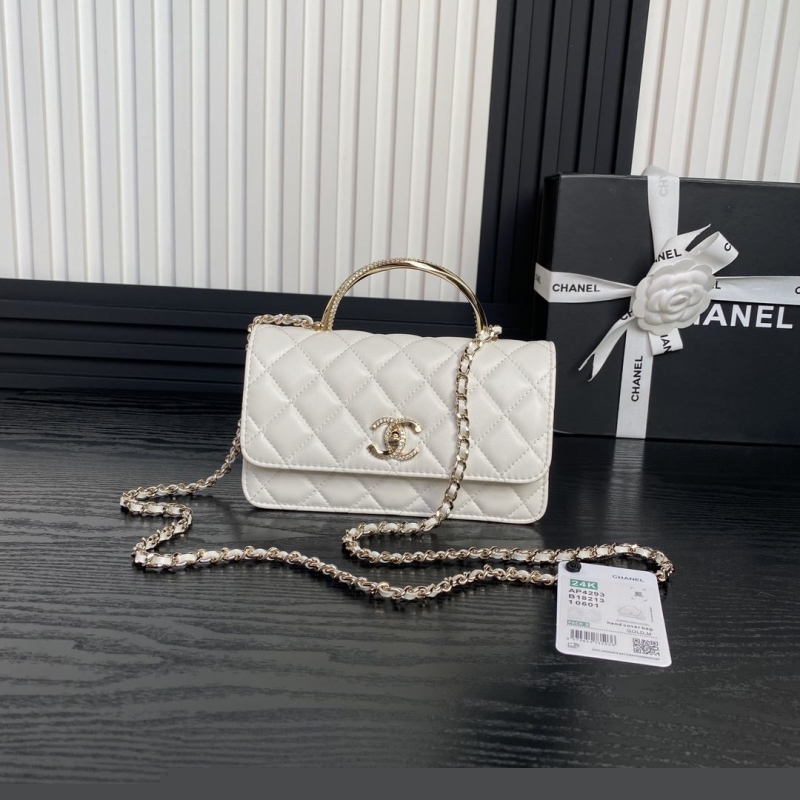 Ch*el top handle bags